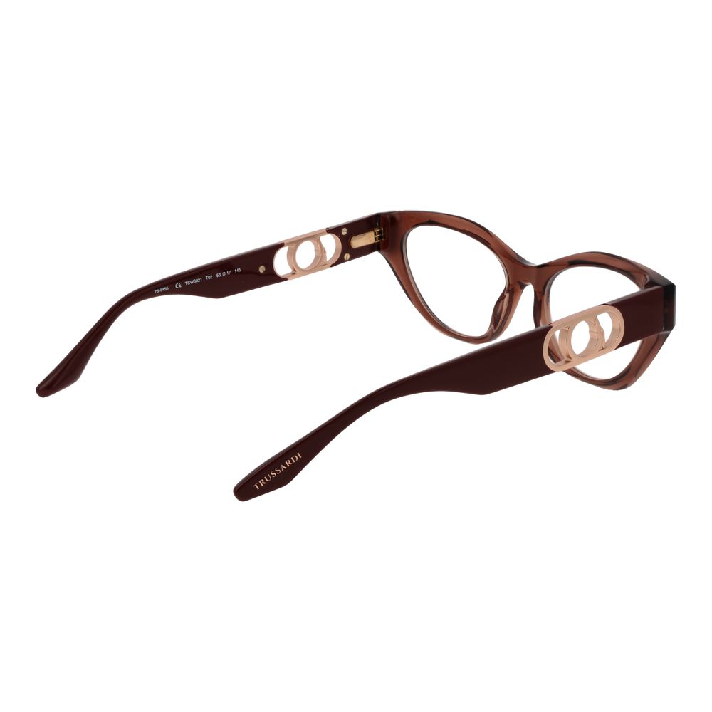 Trussardi Brillenrahmen aus braunem Acetat