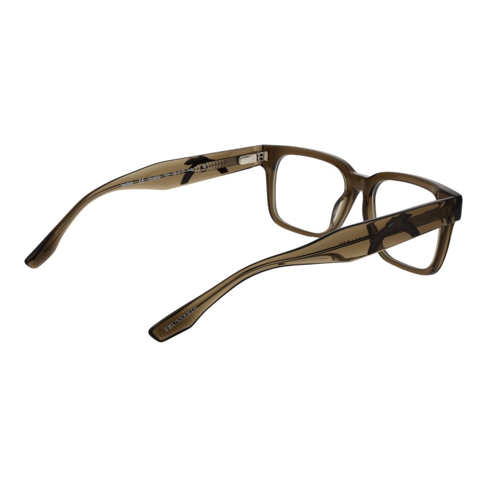 Trussardi Brillengestell aus braunem Acetat