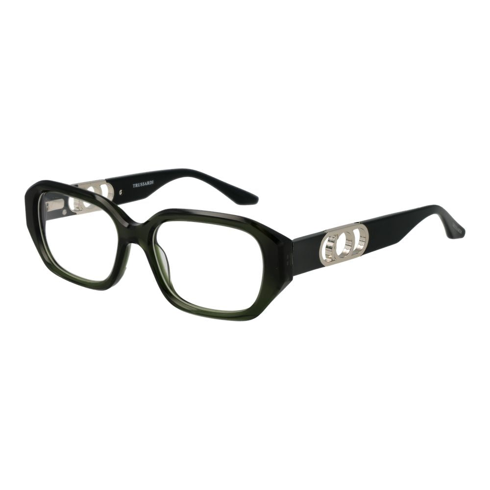 Trussardi Grüne Acetat-Brille (Rahmen)