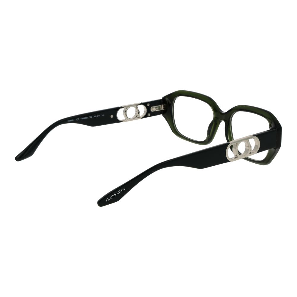Trussardi Grüne Acetat-Brille (Rahmen)