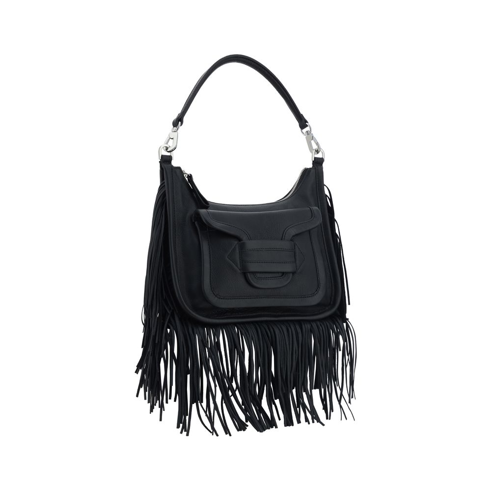 Pierre Hardy Schwarze Schultertasche aus Kalbshaut Bos Taurus