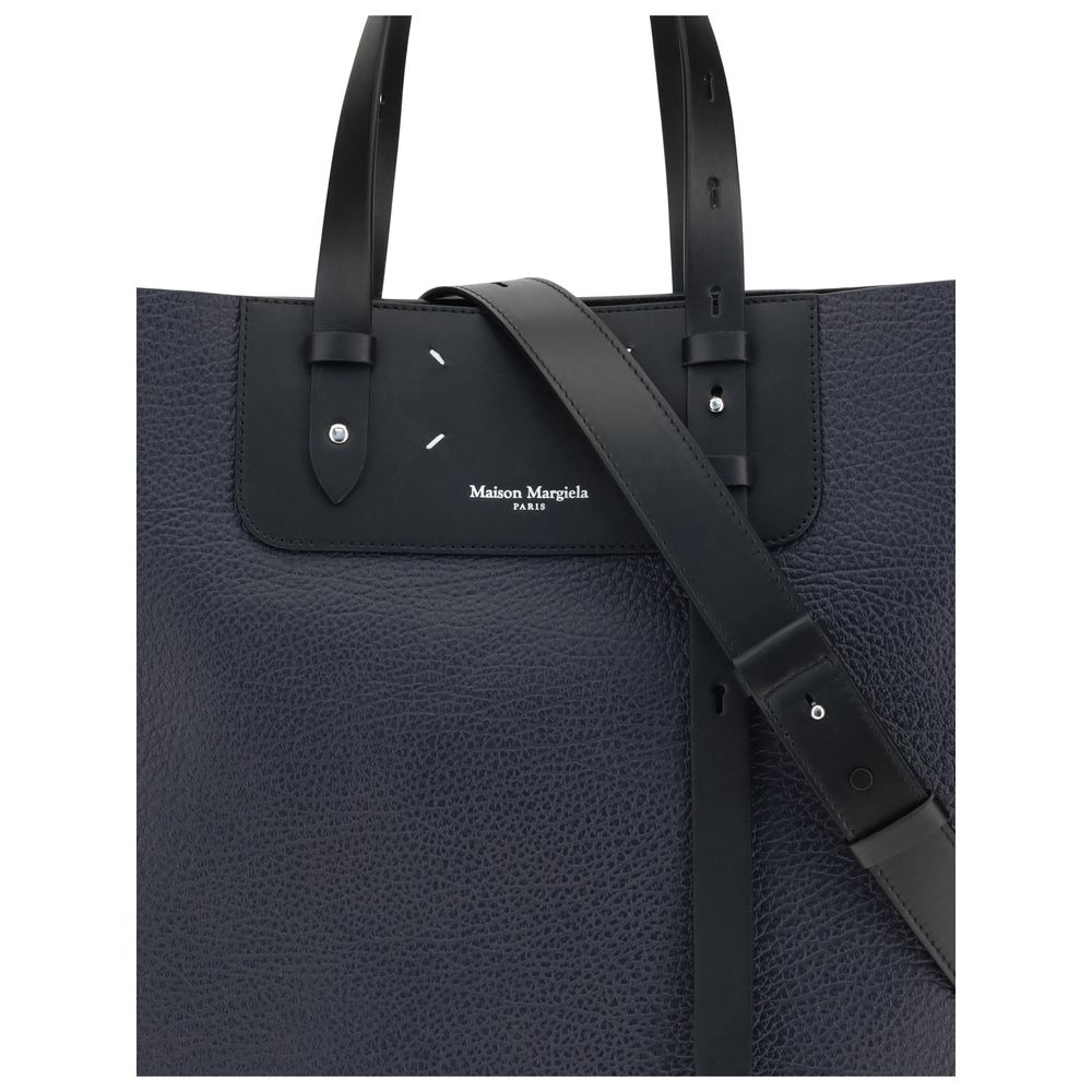 Margiela Schwarze Schultertasche aus Kalbsleder Bos Taurus