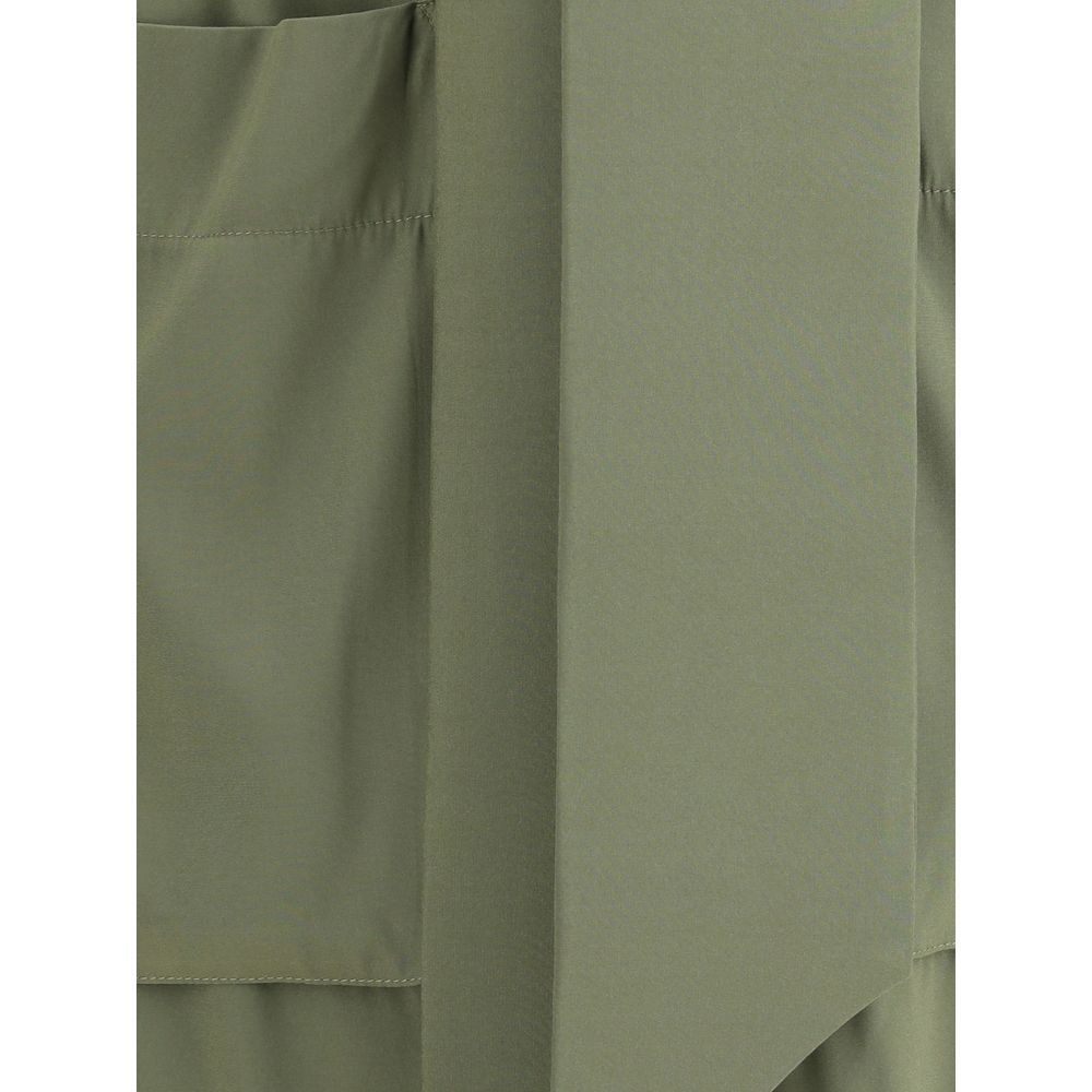 Ella Grünes Seidenkleid im Casual-Look