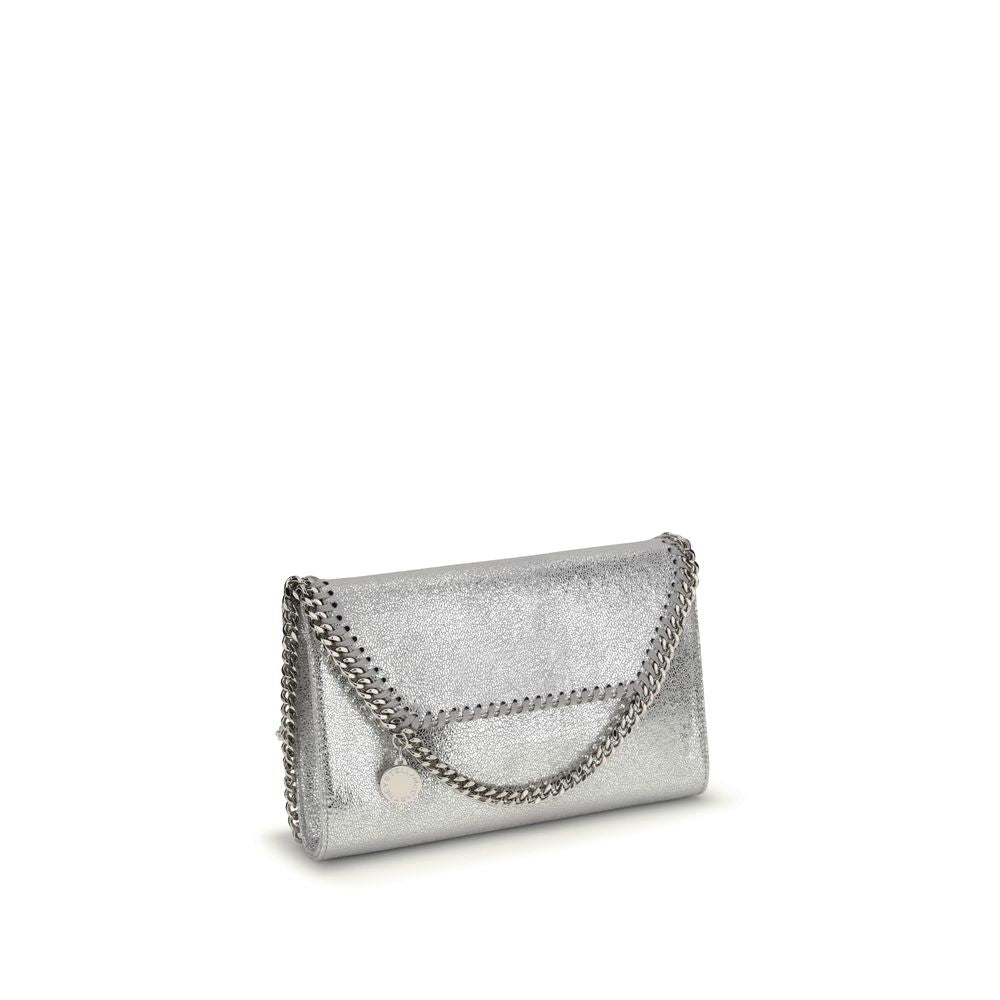 Stella McCartney Silberne Schultertasche aus Polyester
