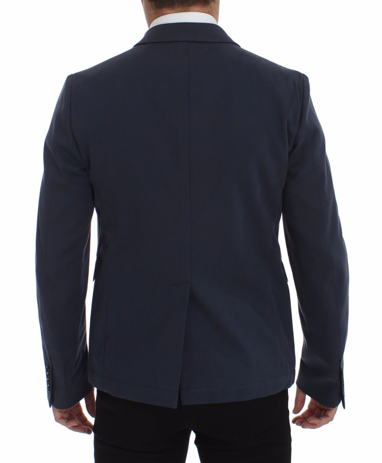 Dolce & Gabbana Blauer Baumwoll-Stretch-Blazer